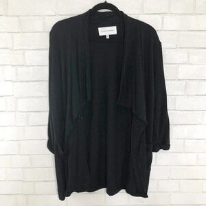 Cupcakes and Cashmere Black Cassie Cardigan Size Small
